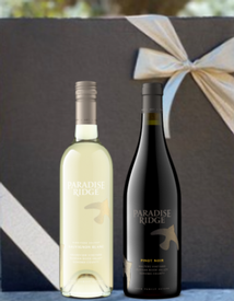 2 Bottle Gift Set with Box, Sauvignon Blanc and Walter's Vineyard Pinot Noir